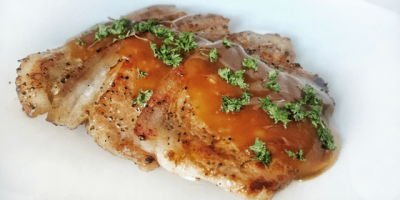 Grilled Porkchops With Honey Mustard and Sriracha Sauce